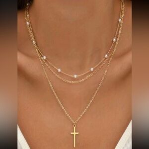 Gold Cross Necklace